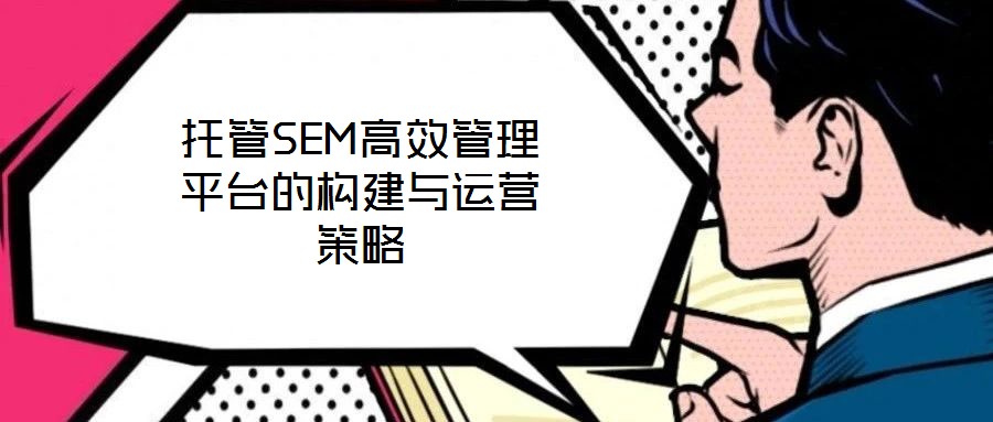 托管SEM高效管理平臺的構(gòu)建與運(yùn)營策略
