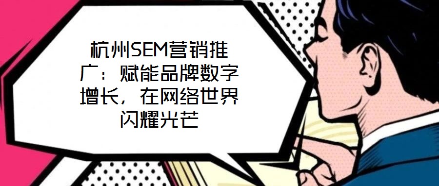 杭州SEM營銷推廣：賦能品牌數(shù)字增長，在網(wǎng)絡(luò)世界閃耀光芒
